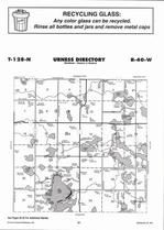 Urness Township,Amos Lake, Thorson, Red Rock Lake, Directory Map, Douglas County 2006